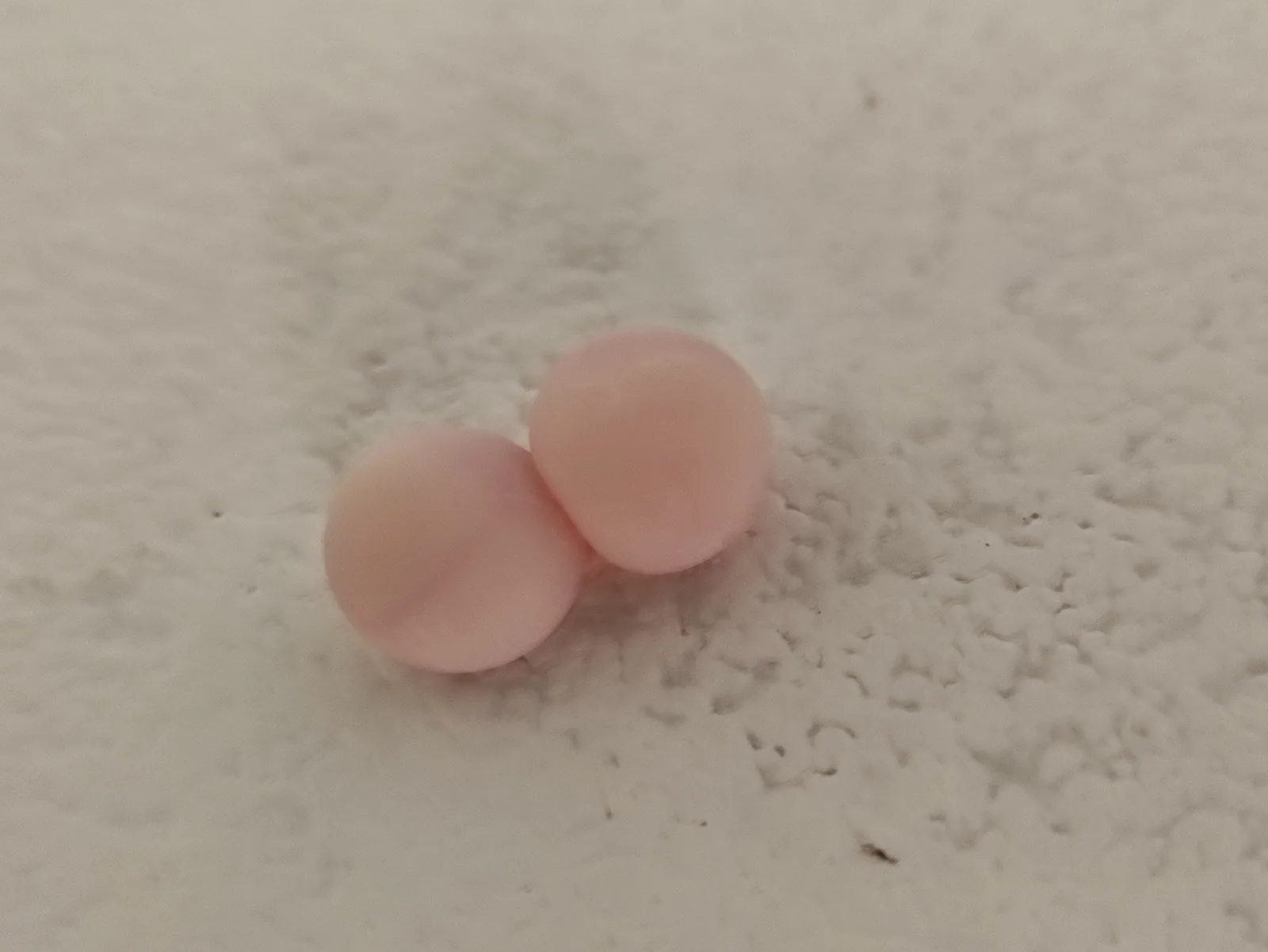 커먼하우스게코의 알 두 개로 크레 알이 아닌 다른 종의 예시